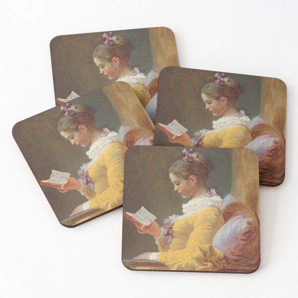 Item preview, Young Girl Reading Jean Honoré Fragonard Art Famous painting designed and sold by ArtUnova.