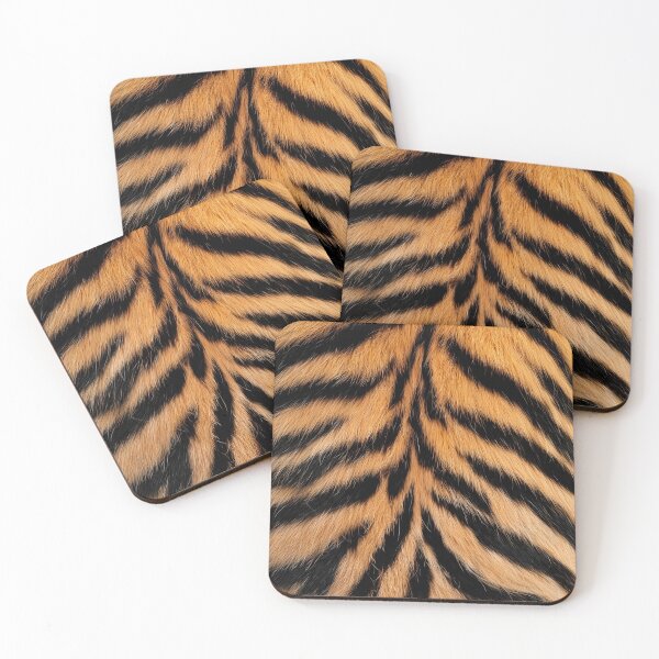 Item preview, Tiger Fur Back Pattern - Realistic Orange & Black Symmetrical Design designed and sold by Yoruhara.