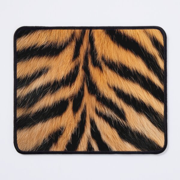Item preview, Tiger Fur Back Pattern - Realistic Orange & Black Symmetrical Design designed and sold by Nine Lives Studio.