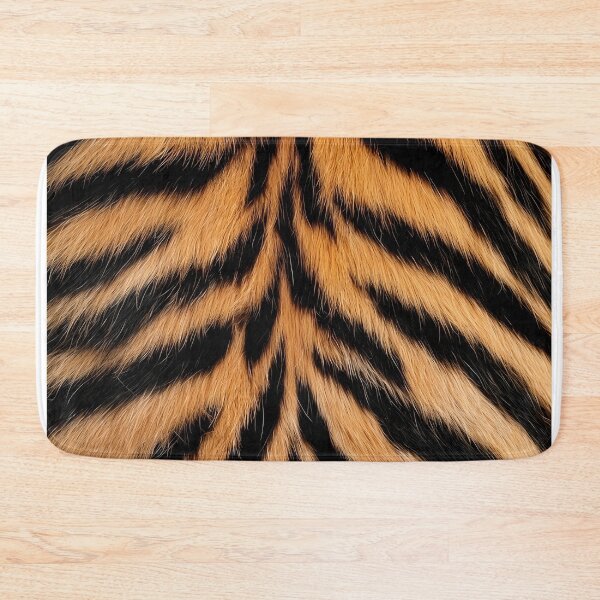 Item preview, Tiger Fur Back Pattern - Realistic Orange & Black Symmetrical Design designed and sold by Nine Lives Studio.