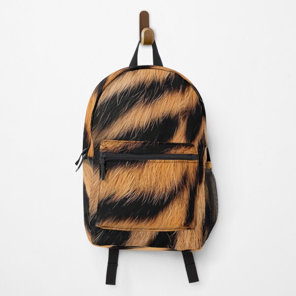Item preview, Tiger Fur Back Pattern - Realistic Orange & Black Symmetrical Design designed and sold by Nine Lives Studio.