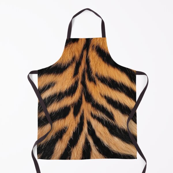 Item preview, Tiger Fur Back Pattern - Realistic Orange & Black Symmetrical Design designed and sold by Nine Lives Studio.