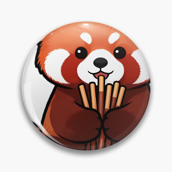 Artikelvorschau, Rotes Panda Schokoladen-Pocky-Symbol entworfen und verkauft von pumsquare.