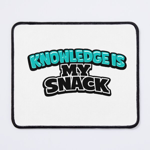 Item preview, Knowledge Is My Snack Funny Nerd Quote Sticker designed and sold by Gremlin Hours.