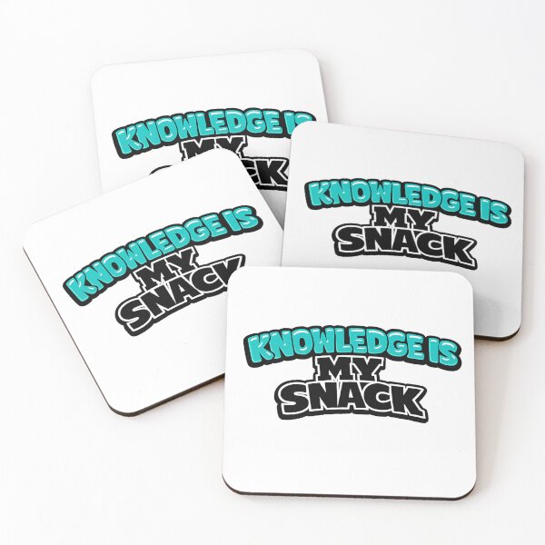 Item preview, Knowledge Is My Snack Funny Nerd Quote Sticker designed and sold by Gremlin Hours.
