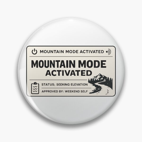 Item preview, Mountain Mode Activated T-Shirt | Outdoor Adventure Lifestyle Apparel designed and sold by SingleTrackes.