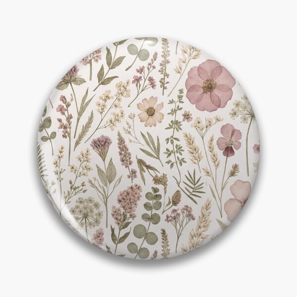 Item preview, Pressed Wildflower Meadow Botanical Seamless Pattern Dusty Rose designed and sold by StickyGuys.