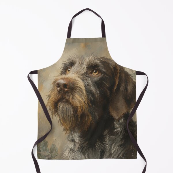 Item preview, German Wirehaired Pointer Portrait – Hand-Painted Hunting Dog Wall Art designed and sold by TammyHunterArt.
