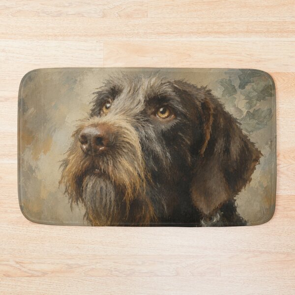 Item preview, German Wirehaired Pointer Portrait – Hand-Painted Hunting Dog Wall Art designed and sold by TammyHunterArt.