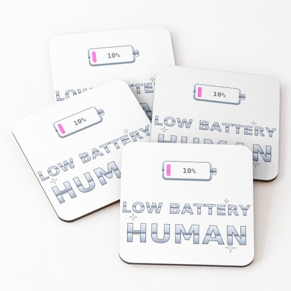 Item preview, Low Battery Human – Chrome Y2K Futuristic Aesthetic designed and sold by Kayam Store.
