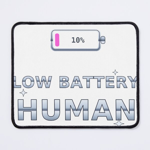 Item preview, Low Battery Human – Chrome Y2K Futuristic Aesthetic designed and sold by Kayam Store.