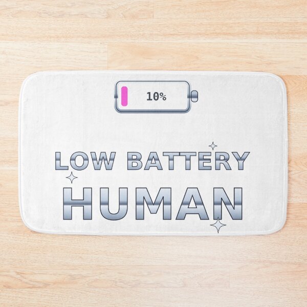 Item preview, Low Battery Human – Chrome Y2K Futuristic Aesthetic designed and sold by Kayam Store.