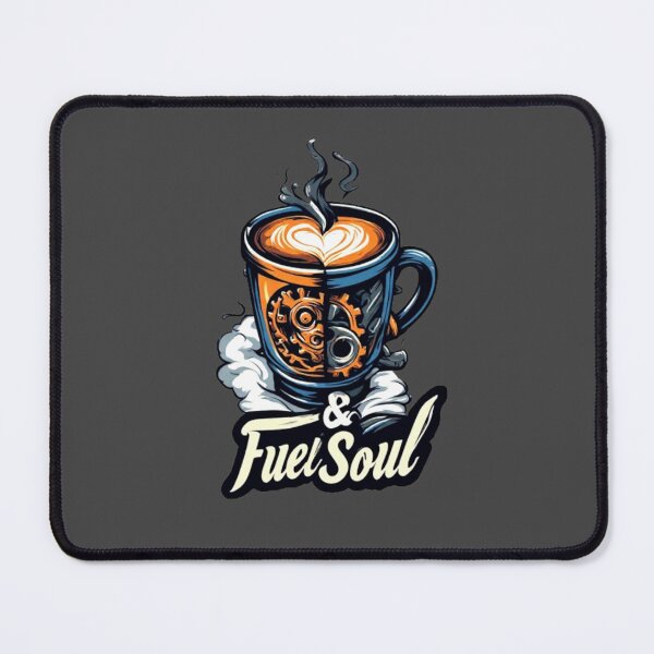 Item preview, Fuel & Soul Steampunk Coffee Mug Heart Latte Barista Art 02 designed and sold by Shift-Bloom.