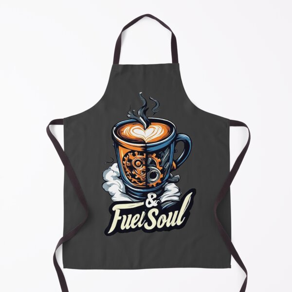 Item preview, Fuel & Soul Steampunk Coffee Mug Heart Latte Barista Art 02 designed and sold by Shift-Bloom.