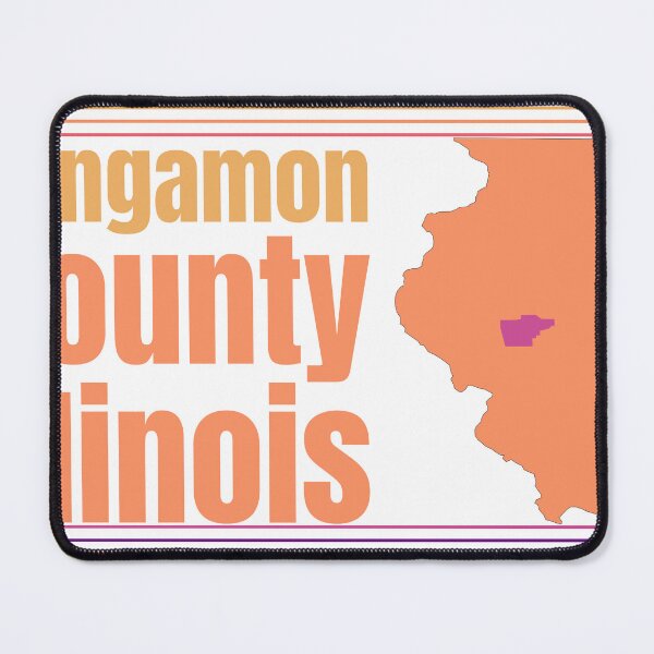 Item preview, Sangamon County Illinois Highlighted on State Map designed and sold by TheIconSmith.