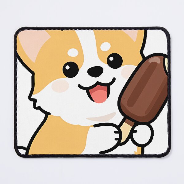 Item preview, Corgi Chocolate Ice Cream Bar Icon designed and sold by pumsquare.
