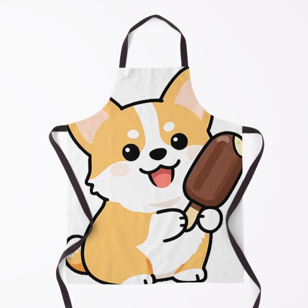 Item preview, Corgi Chocolate Ice Cream Bar Icon designed and sold by pumsquare.