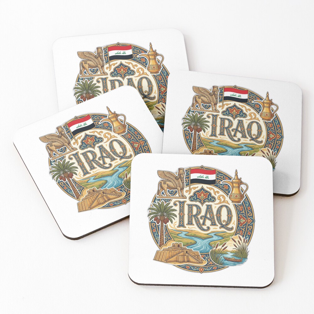 Item preview, Coasters (Set of 4) designed and sold by FunFitsFactory.