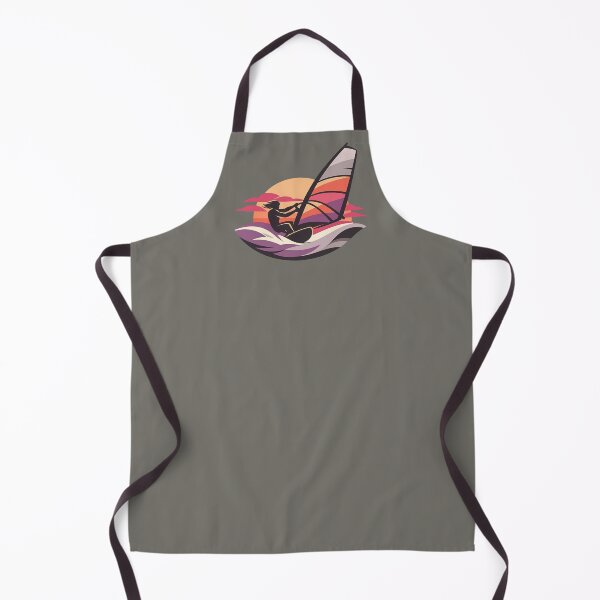 Item preview, Minimalist Windsurfer Sunset | Modern Coastal Vector Art designed and sold by SilentPowerArt.