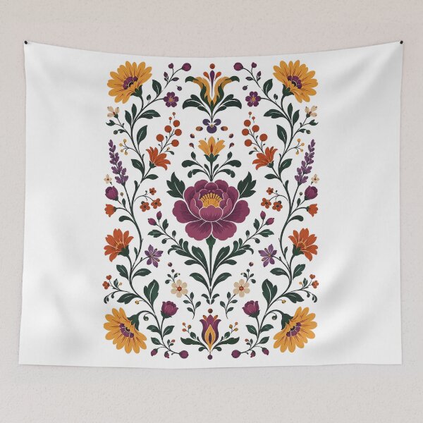 Item preview, Traditional Folk Flowers designed and sold by PetalGarden.