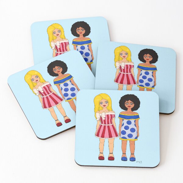 Item preview, Two Girls designed and sold by Dina R. Art.