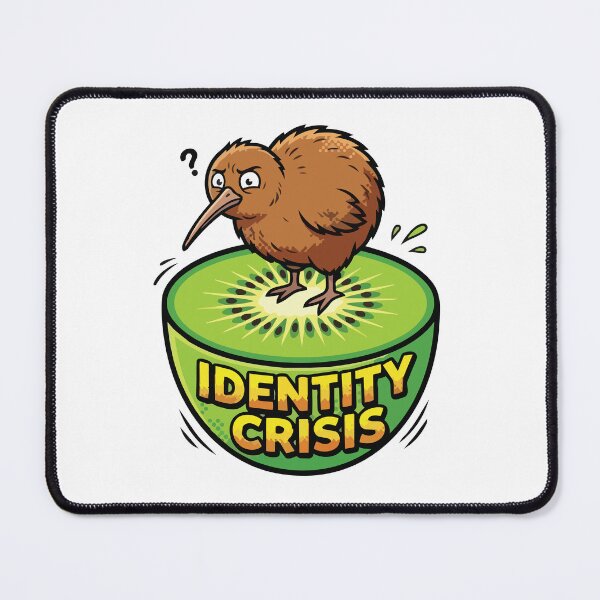 Item preview, Identity Crisis Kiwi Bird Comic Pop Art Funny Pun designed and sold by Arc2020.