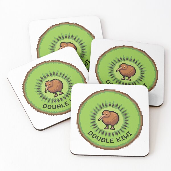 Item preview, Double Kiwi Bird Pixel Art Retro Gamer Pun designed and sold by Arc2020.