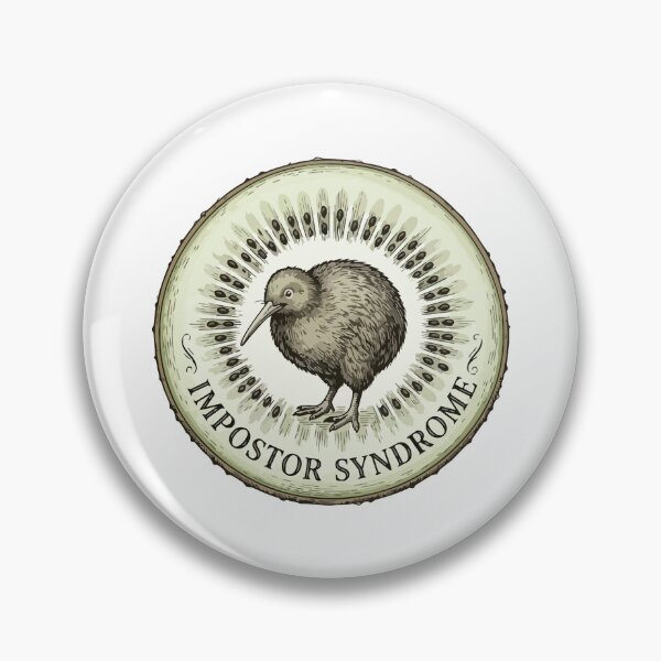 Item preview, Impostor Syndrome Kiwi Bird Vintage Botanical Art designed and sold by Arc2020.
