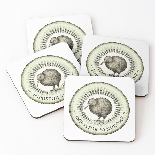 Item preview, Síndrome del impostor, pájaro kiwi, arte botánico vintage designed and sold by Arc2020.