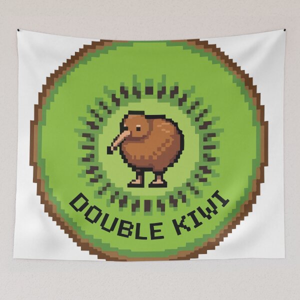 Item preview, Double Kiwi Bird Pixel Art Retro Gamer Pun designed and sold by Arc2020.