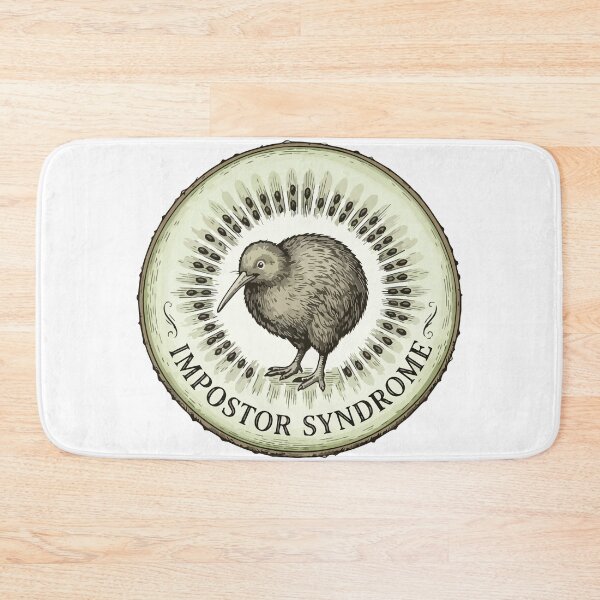 Item preview, Impostor Syndrome Kiwi Bird Vintage Botanical Art designed and sold by Arc2020.