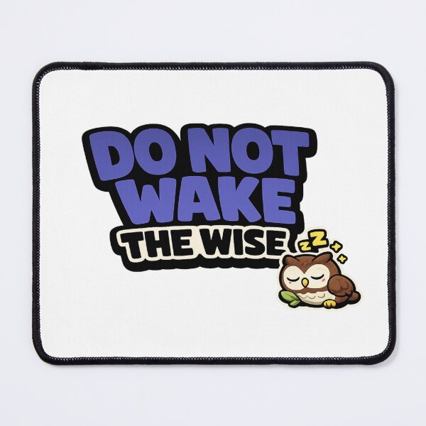 Item preview, Do Not Wake The Wise Sleeping Owl Sticker designed and sold by Gremlin Hours.