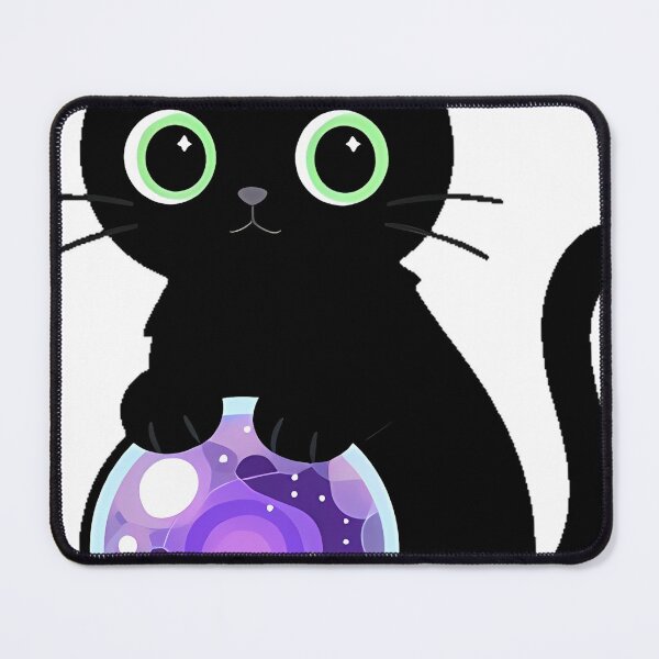 Item preview, Black Cat with Crystal Ball Icon designed and sold by IllumeInk.