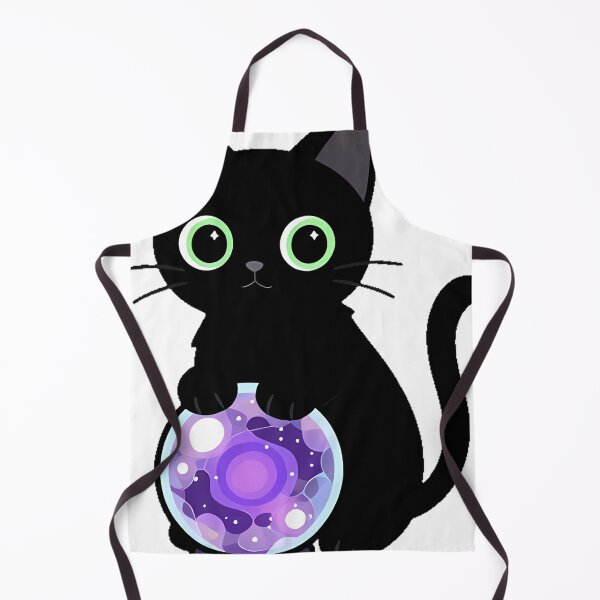 Item preview, Black Cat with Crystal Ball Icon designed and sold by IllumeInk.