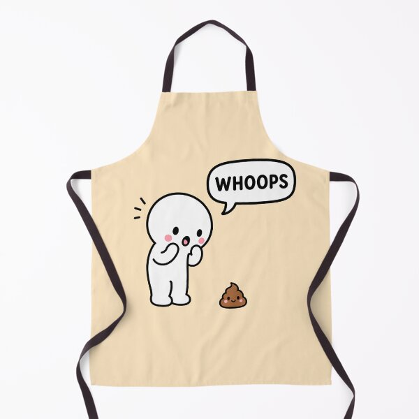 Item preview, Whoops Funny Poop Sticker Design designed and sold by MonkiFlipp.