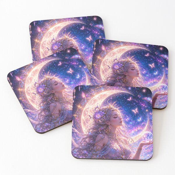 Item preview, Celestial Moon Goddess designed and sold by Gold&pixels.