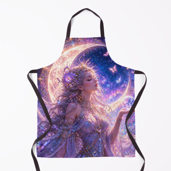Aperçu de l'œuvre Celestial Moon Goddess créée et vendue par Gold&pixels.