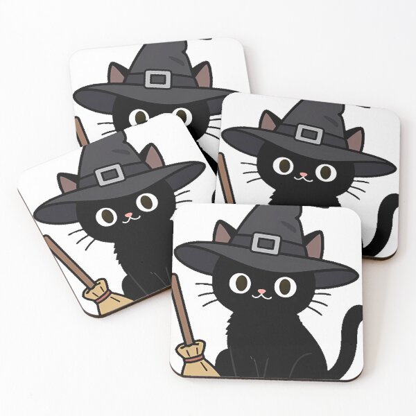 Item preview, Black Cat Witch Hat Icon designed and sold by IllumeInk.