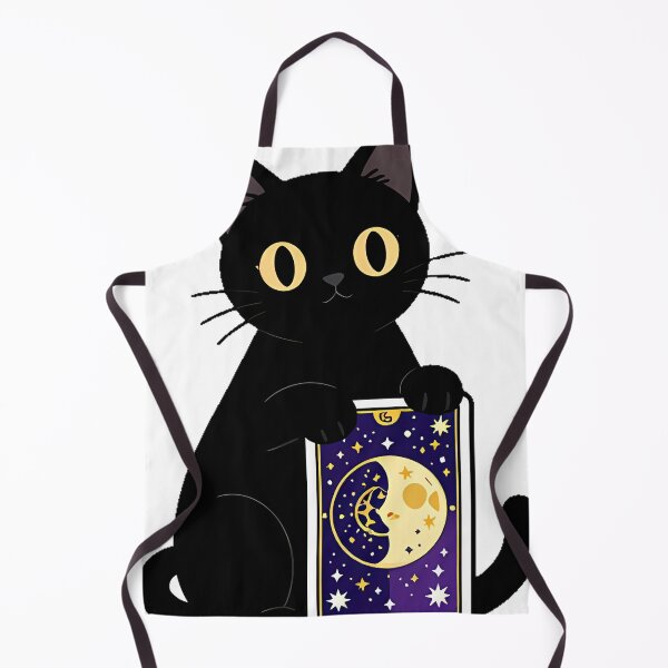 Item preview, Black Cat with Tarot Cards Icon designed and sold by IllumeInk.