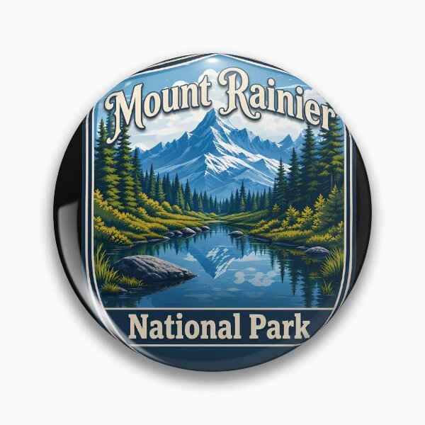 Item preview, Mount Rainier National Park Travel Landscape designed and sold by FrontierCosmic.