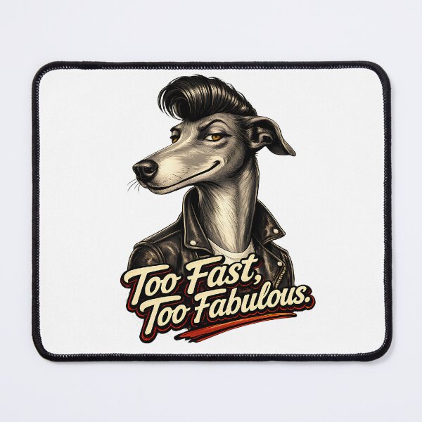 Item preview, Greyhound with pompadour hairstyle designed and sold by Janinevsart.