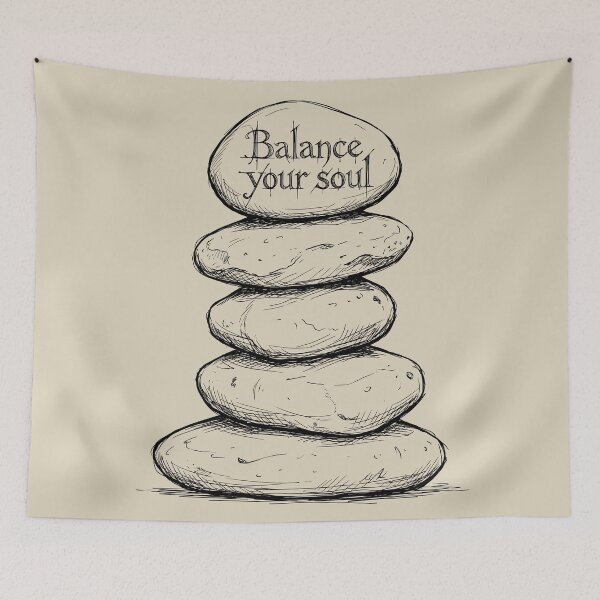 Item preview, River Stone Stack - Back To Nature designed and sold by bapupa.