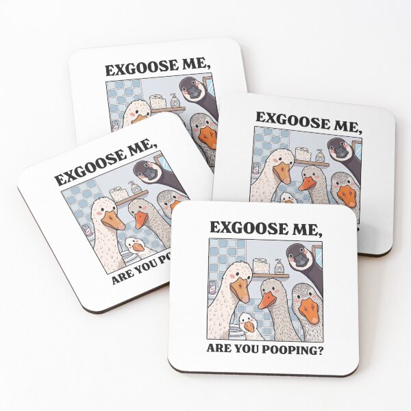 Item preview, Excuse me are you, pooping - silly goose pun designed and sold by BobaTeeStore.
