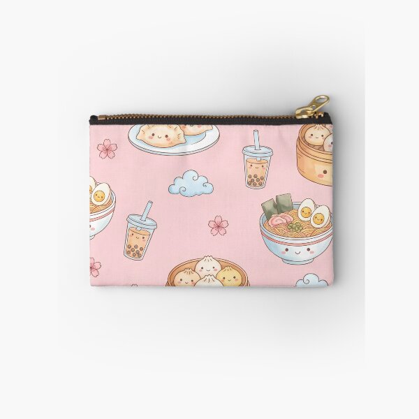 Item preview, Cute Kawaii Asian Treats Pattern | Ramen, Bao, Gyoza & Boba Tea designed and sold by BeataPrint.