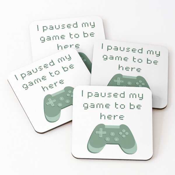 Item preview, I Paused My Game to Be Here Green Game Controller designed and sold by winterpumpkin.