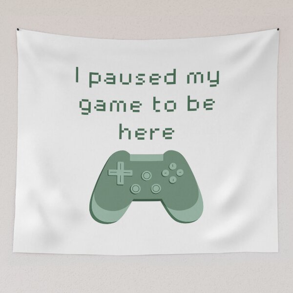 Item preview, I Paused My Game to Be Here Green Game Controller designed and sold by winterpumpkin.