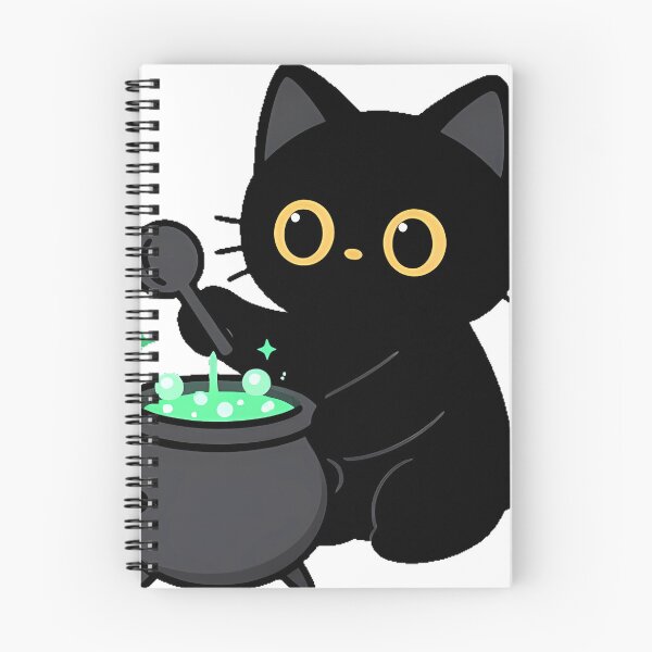 Item preview, Black Cat Cauldron Icon designed and sold by IllumeInk.
