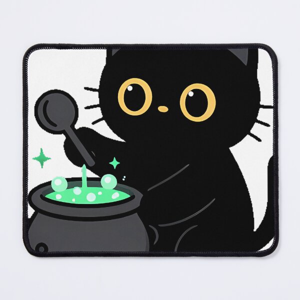 Item preview, Black Cat Cauldron Icon designed and sold by IllumeInk.