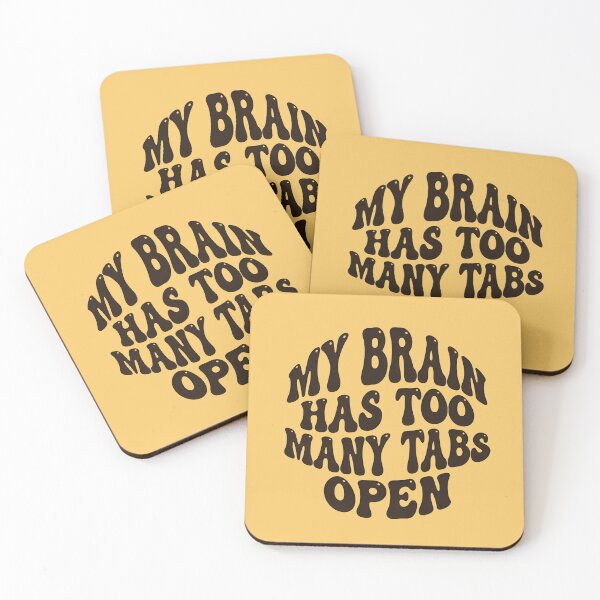 Item preview, My Brain Has Too Many Tabs Open Retro Groovy designed and sold by dreephic22.
