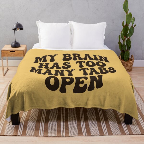 Item preview, My Brain Has Too Many Tabs Open Retro Groovy designed and sold by dreephic22.